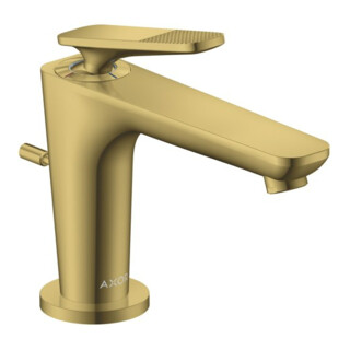 hansgrohe Waschtisch-Einhebelmischer Axor Citterio C CoolSt cubic cut, po g op, A 128mm, ZugstAblGar