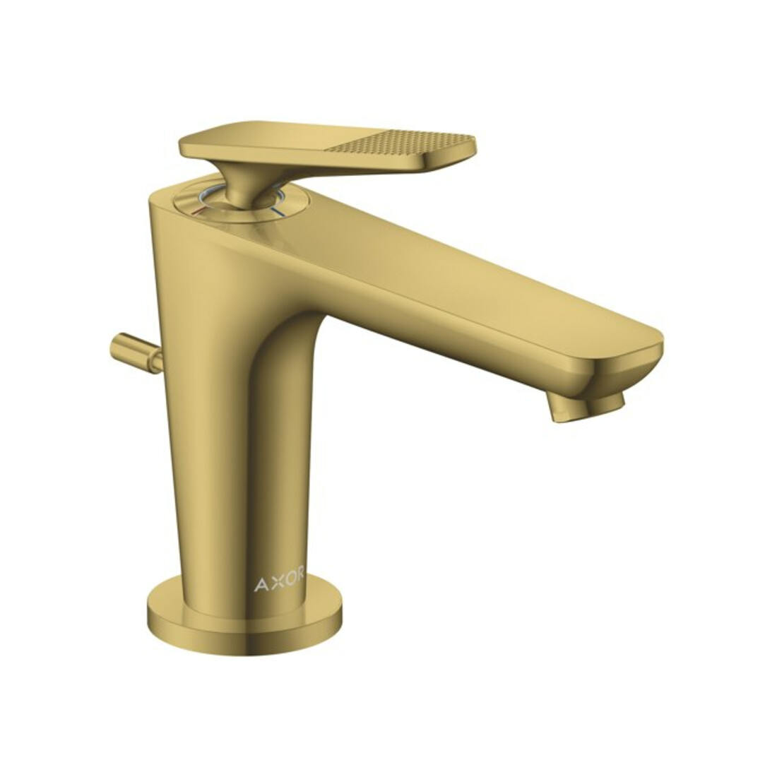 hansgrohe Waschtisch-Einhebelmischer Axor Citterio C CoolSt cubic cut, po g op, A 128mm, ZugstAblGar
