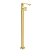 hansgrohe Waschtisch-Einhebelmischer Axor Edge Ausl. 235mm, bodensteh., pol. gol opt