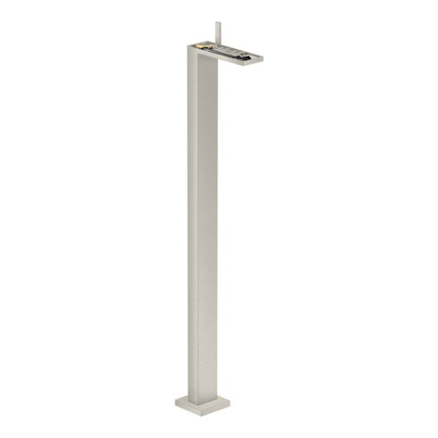 hansgrohe Waschtisch-Einhebelmischer Axor MyEdition boden, m Pus-Op-Abl, o Pl, Edelstahl-Optik