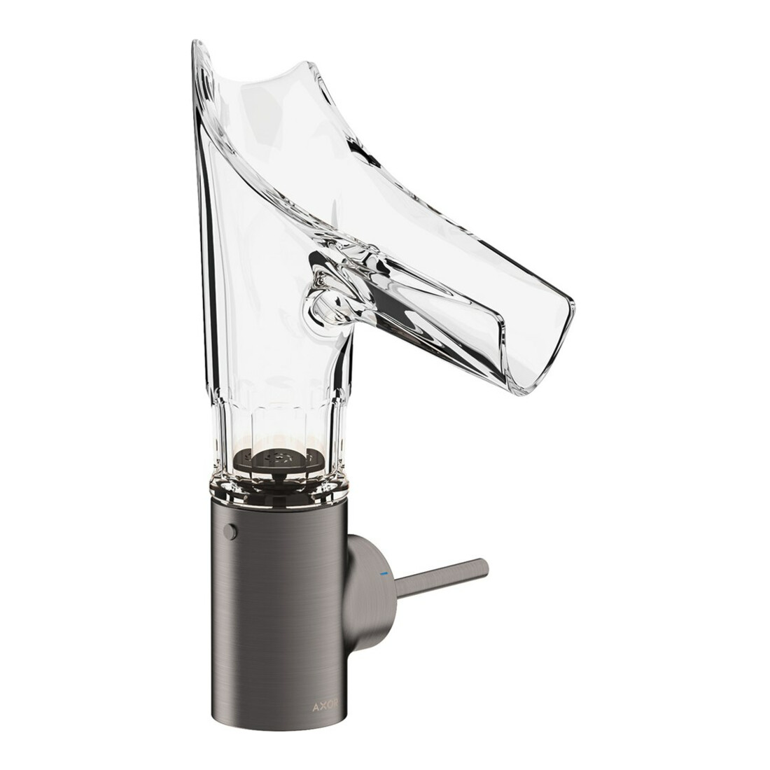 hansgrohe Waschtisch-Einhebelmischer Axor Starck V 140 m Glas, unver Abl., Facettensch, b b vc