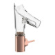 hansgrohe Waschtisch-Einhebelmischer Axor Starck V 140 m Glas, unver Abl., Facettensch, b r gol-1