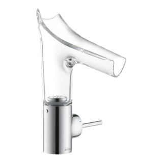 hansgrohe Waschtisch-Einhebelmischer Axor Starck V 140 m Glasausl., unverschließ Abl.garn, chr