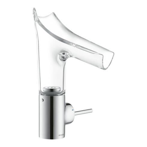 hansgrohe Waschtisch-Einhebelmischer Axor Starck V 140 m Glasausl., unverschließ Abl.garn, chr