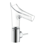 hansgrohe Waschtisch-Einhebelmischer Axor Starck V 140 m Glasausl., unverschließ Abl.garn, chr