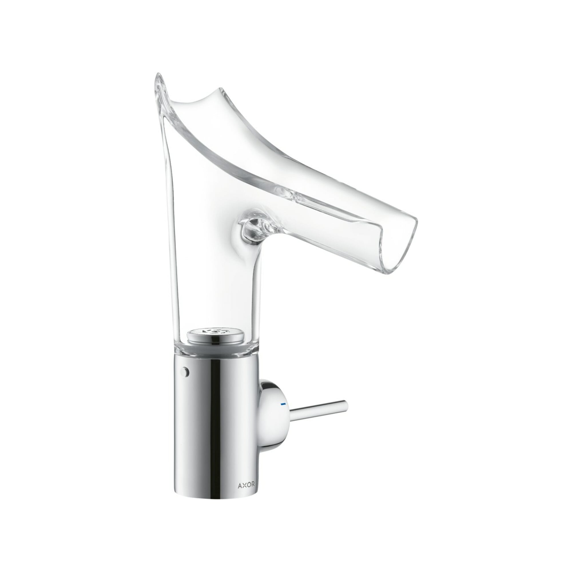 hansgrohe Waschtisch-Einhebelmischer Axor Starck V 140 m Glasausl., unverschließ Abl.garn, chr