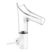 hansgrohe Waschtisch-Einhebelmischer Axor Starck V 140 m Glasausl., unverschließ Abl.garn, weiß-3