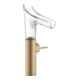 hansgrohe Waschtisch-Einhebelmischer Axor Starck V 220 m Glas, unver Abl.garn, brush. bron-1