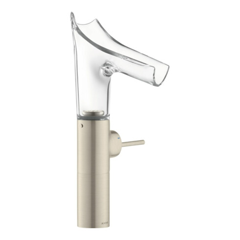 hansgrohe Waschtisch-Einhebelmischer Axor Starck V 220 m Glas, unver Abl.garn, brush. ni.