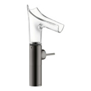 hansgrohe Waschtisch-Einhebelmischer Axor Starck V 220 m Glas, unver Abl.garn, pol. bla vc