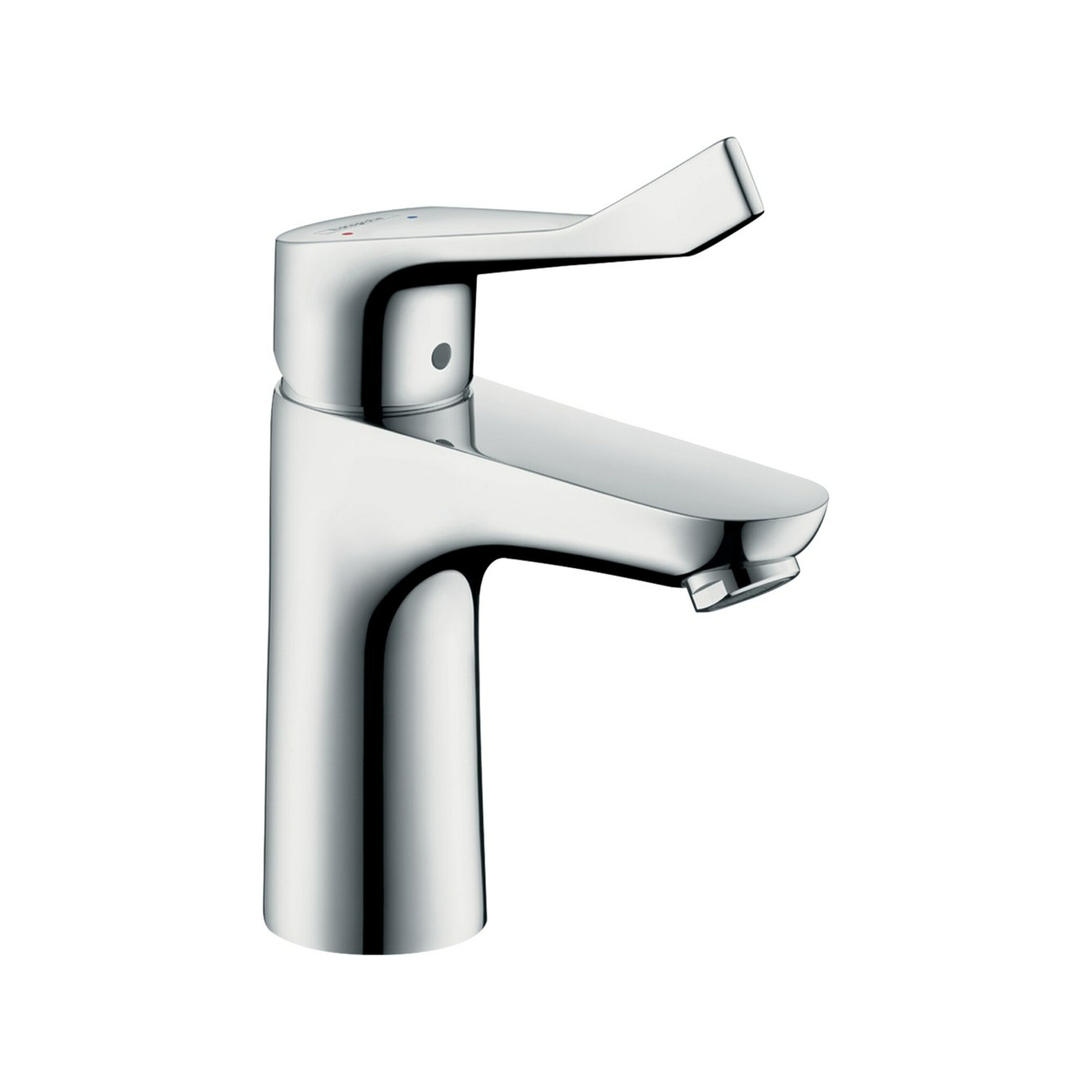 hansgrohe Waschtisch-Einhebelmischer Focus 100 o ZugstAblGar, m ex. lang. Komf.Griff, c