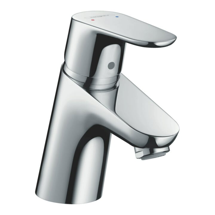 hansgrohe Waschtisch-Einhebelmischer Focus 70 mit Push-Open-Ablaufgarnitur, chrom