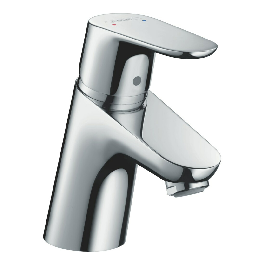 hansgrohe Waschtisch-Einhebelmischer Focus 70 mit Push-Open-Ablaufgarnitur, chrom