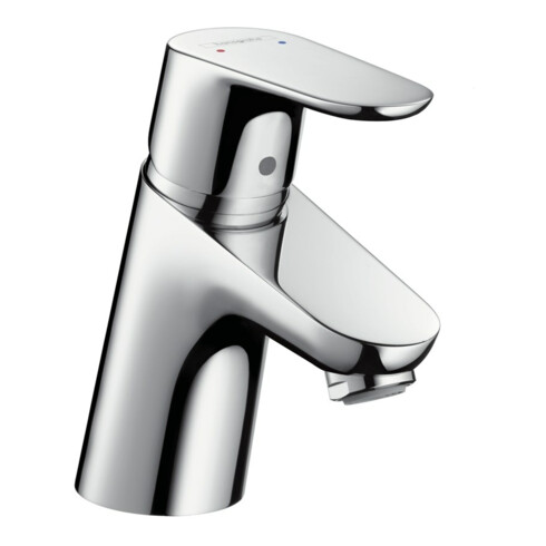 hansgrohe Waschtisch-Einhebelmischer Focus 70 mit Zugstangen-Ablaufgarnitur, chrom