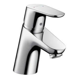 hansgrohe Waschtisch-Einhebelmischer Focus 70 mit Zugstangen-Ablaufgarnitur, chrom