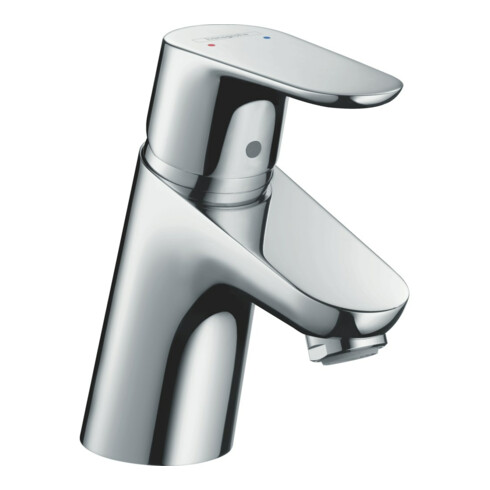 hansgrohe Waschtisch-Einhebelmischer Focus 70 mit Zugstangen-Ablaufgarnitur, chrom