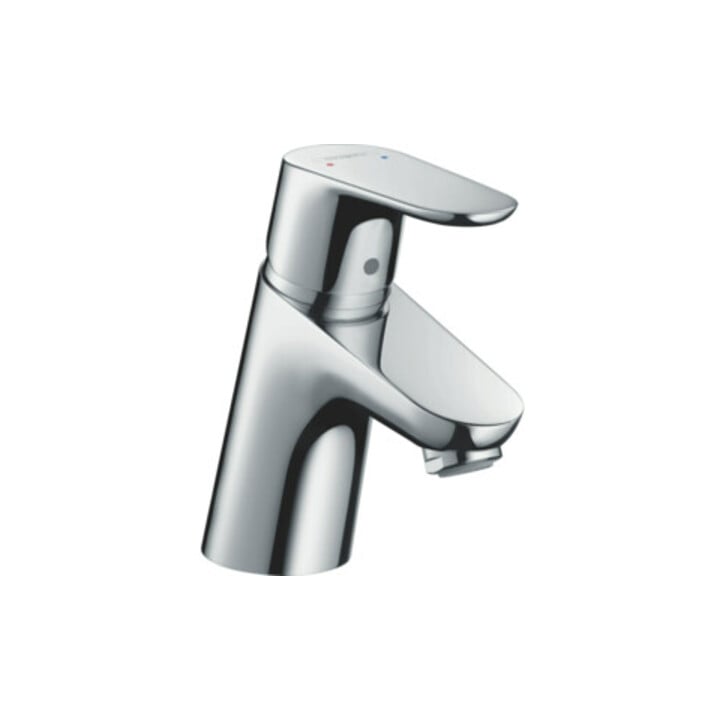 hansgrohe Waschtisch-Einhebelmischer Focus 70 mit Zugstangen-Ablaufgarnitur, chrom