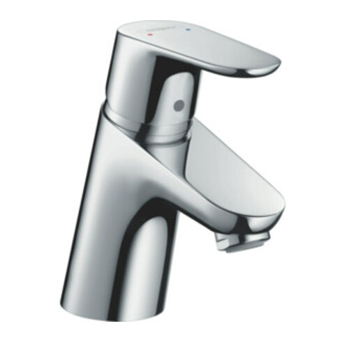 hansgrohe Waschtisch-Einhebelmischer Focus 70 mit Zugstangen-Ablaufgarnitur, chrom