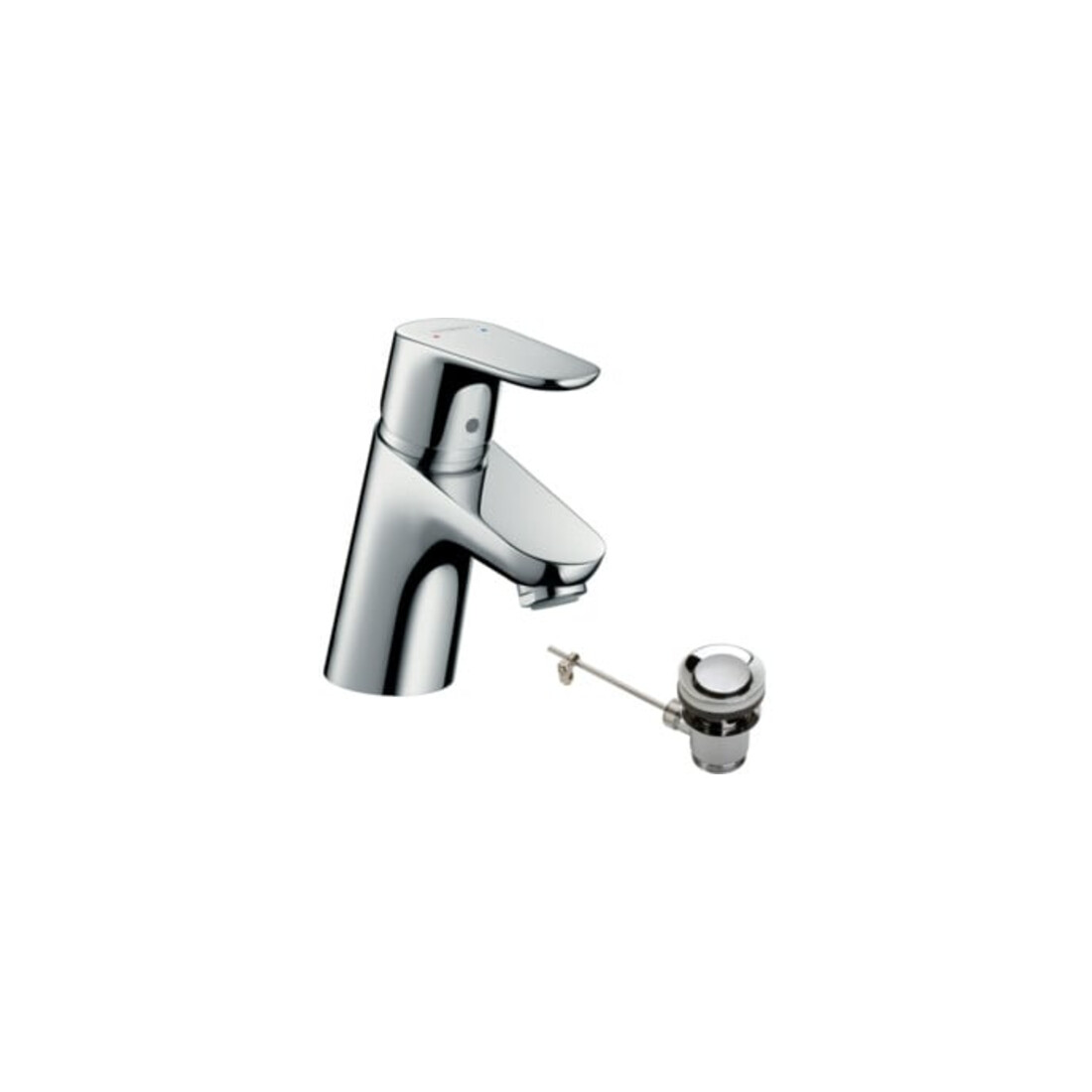 hansgrohe Waschtisch-Einhebelmischer Focus 70 ND, f off WW-Bere, m Zugst.Abl.Gar., chr