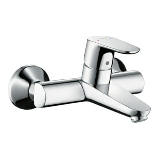 hansgrohe Waschtisch-Einhebelmischer Focus AP, f Wandmont., Ausladung 180mm, chrom