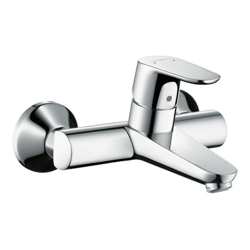 hansgrohe Waschtisch-Einhebelmischer Focus AP, f Wandmont., Ausladung 180mm, chrom
