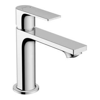hansgrohe Waschtisch-Einhebelmischer Rebris E 110 mit Zugstangen-Ablaufgarnitur, chrom