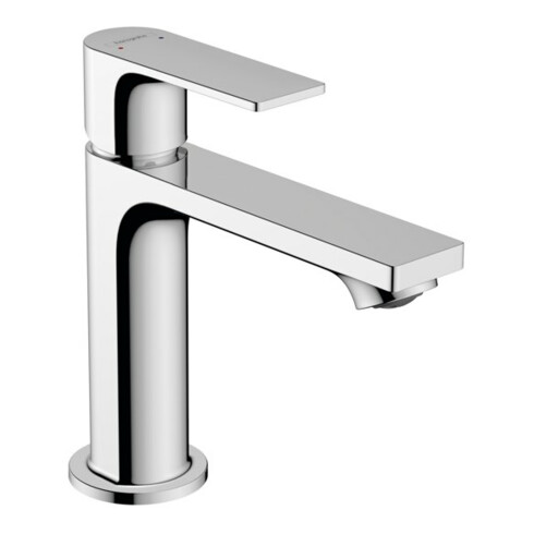 hansgrohe Waschtisch-Einhebelmischer Rebris E 110 mit Zugstangen-Ablaufgarnitur, chrom