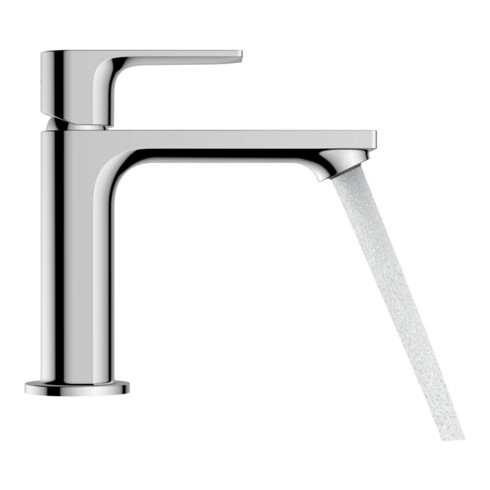 hansgrohe Waschtisch-Einhebelmischer Rebris E 110 mit Zugstangen-Ablaufgarnitur, chrom