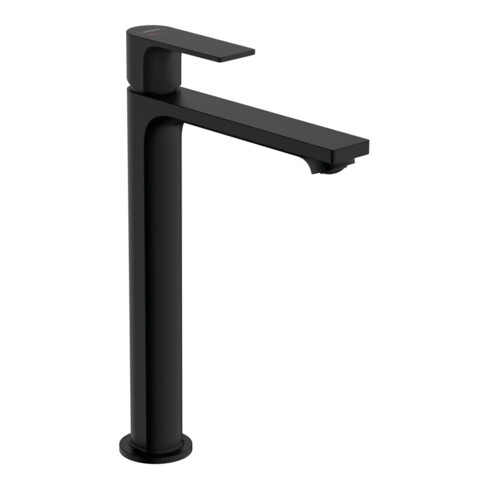 hansgrohe Waschtisch-Einhebelmischer Rebris E 240 CoolSt m Zugstangen-Ablaufgarnitur, mattschwarz