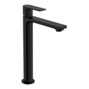 hansgrohe Waschtisch-Einhebelmischer Rebris E 240 CoolSt m Zugstangen-Ablaufgarnitur, mattschwarz