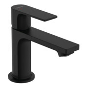 hansgrohe Waschtisch-Einhebelmischer Rebris E 80 CoolSt m Zugstangen-Ablaufgarnitur, mattschwarz