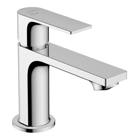 hansgrohe Waschtisch-Einhebelmischer Rebris E 80 CoolSt mit Zugstangen-Ablaufgarnitur, chrom