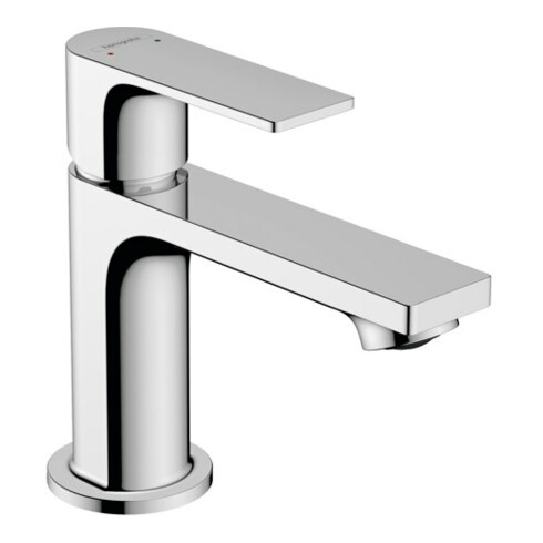 hansgrohe Waschtisch-Einhebelmischer Rebris E 80 mit Zugstangen-Ablaufgarnitur, chrom