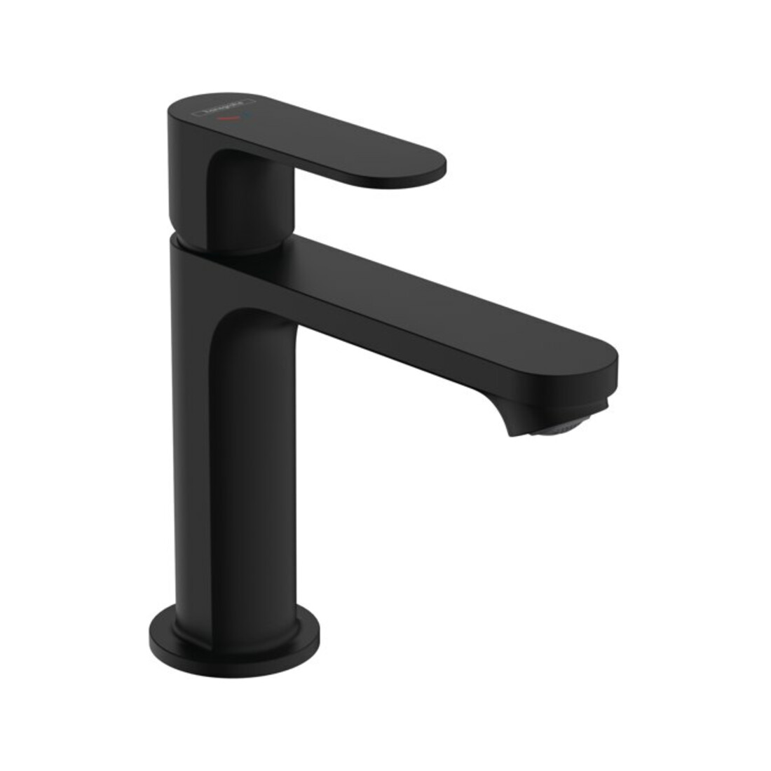 hansgrohe Waschtisch-Einhebelmischer Rebris S 110 CoolSt m Zugstangen-Ablaufgarnitur, mattschwarz