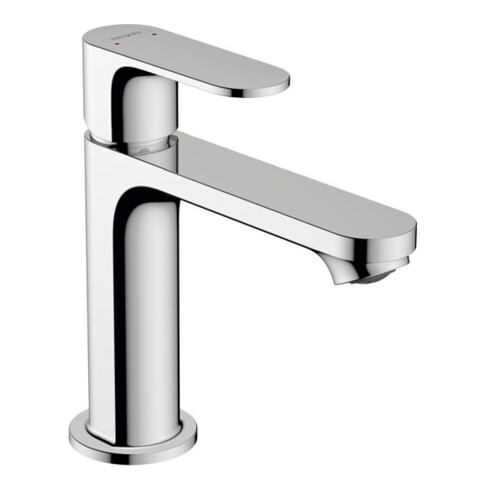 hansgrohe Waschtisch-Einhebelmischer Rebris S 110 mit Zugstangen-Ablaufgarnitur, chrom