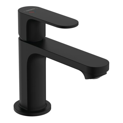 hansgrohe Waschtisch-Einhebelmischer Rebris S 80 CoolSt m Met.-Zugst.-Abl., matt-sw