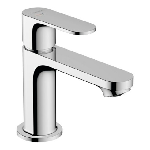 hansgrohe Waschtisch-Einhebelmischer Rebris S 80 CoolSt mit Zugstangen-Ablaufgarnitur, chrom