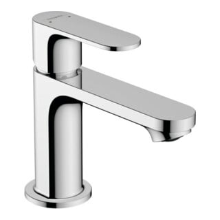 hansgrohe Waschtisch-Einhebelmischer Rebris S 80 mit Zugstangen-Ablaufgarnitur, chrom