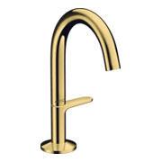 hansgrohe Waschtisch-Einhebelmischer Sel. 140 Axor One A 122mm, m Pus-Op-Abl, pol. gol opt