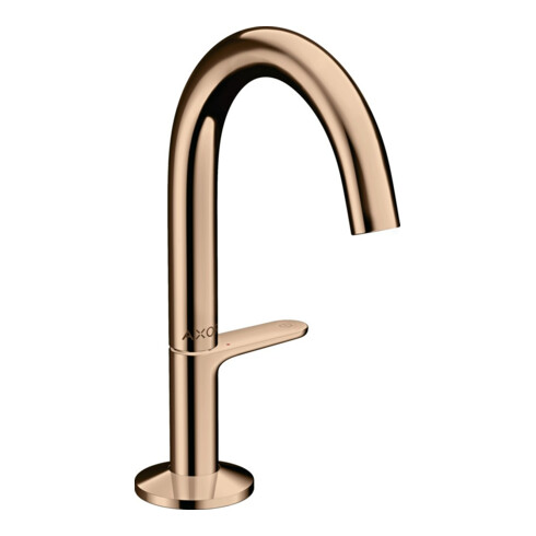 hansgrohe Waschtisch-Einhebelmischer Sel. 140 Axor One A 122mm, m Pus-Op-Abl, pol. r gol