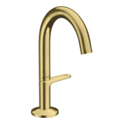 hansgrohe Waschtisch-Einhebelmischer Sel. 140 Axor One A 122mm, m Push-Open-Ablaufg., brush. br