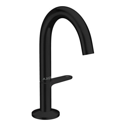 hansgrohe Waschtisch-Einhebelmischer Sel. 140 Axor One A 122mm, m Push-Open-Ablaufg., matt-sw