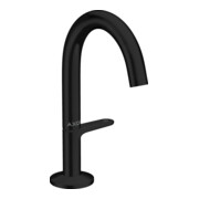 hansgrohe Waschtisch-Einhebelmischer Sel. 140 Axor One A 122mm, m Push-Open-Ablaufg., matt-sw