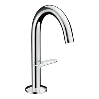 hansgrohe Waschtisch-Einhebelmischer Sel. 140 Axor One Ausl. 122mm, m Push-Open-Ablaufg., chrom