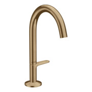 hansgrohe Waschtisch-Einhebelmischer Sel. 170 Axor One A 140mm, m Pus-Op-Abl, brush. bron