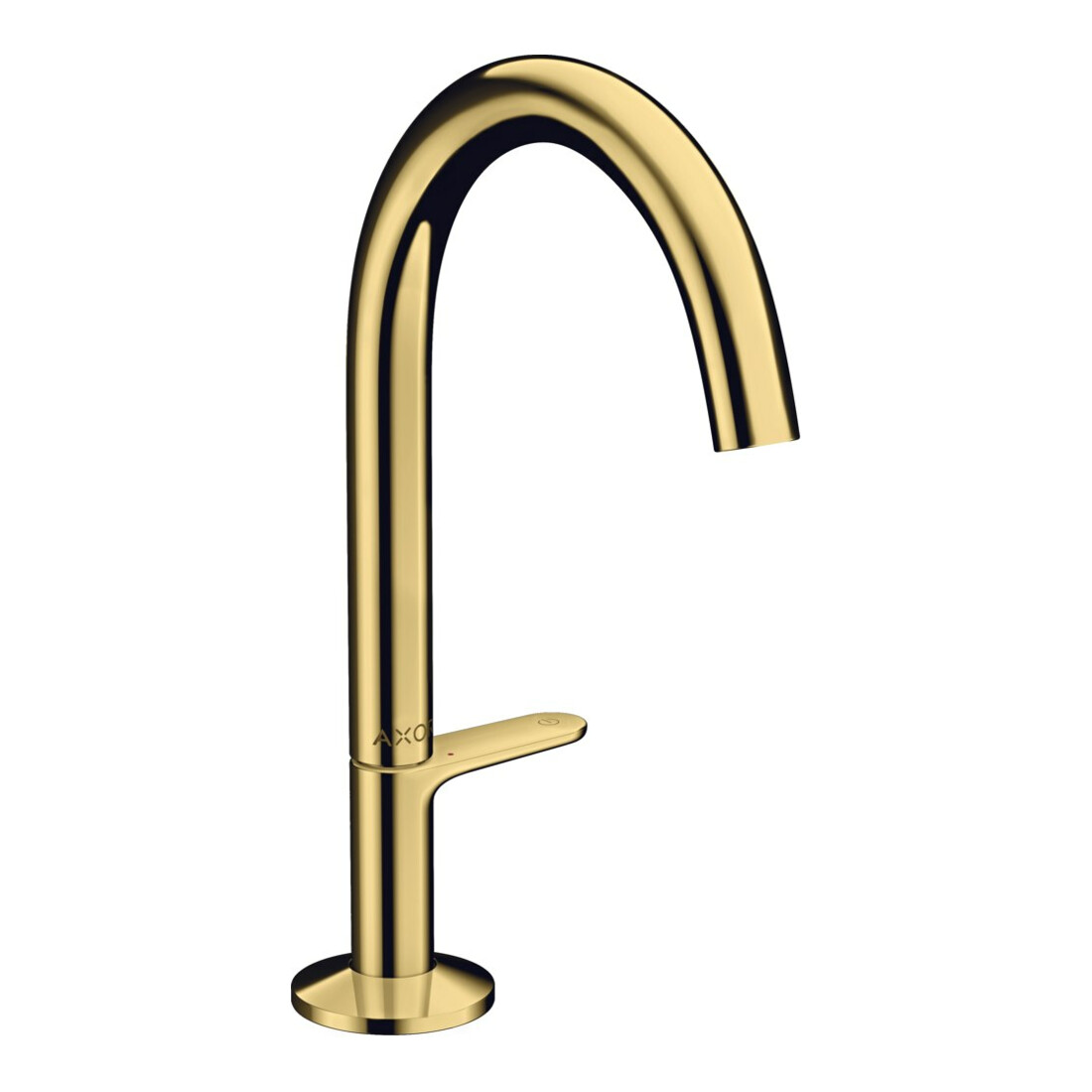 hansgrohe Waschtisch-Einhebelmischer Sel. 170 Axor One A 140mm, m Pus-Op-Abl, pol. gol opt