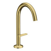 hansgrohe Waschtisch-Einhebelmischer Sel. 170 Axor One A 140mm, m Push-Open-Ablaufg., brush. br