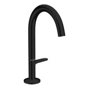 hansgrohe Waschtisch-Einhebelmischer Sel. 170 Axor One A 140mm, m Push-Open-Ablaufg., matt-sw