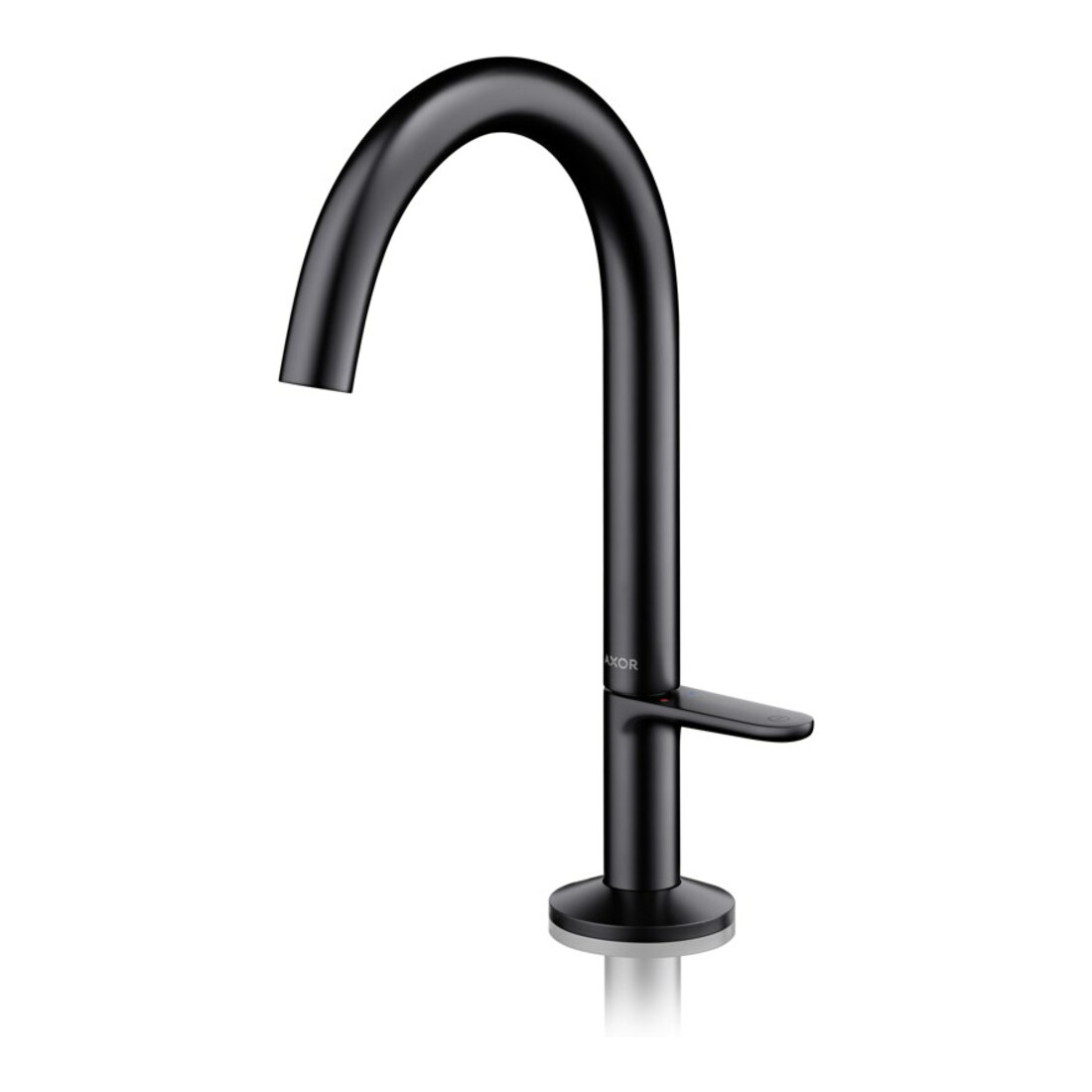 hansgrohe Waschtisch-Einhebelmischer Sel. 170 Axor One A 140mm, m Push-Open-Ablaufg., matt-sw