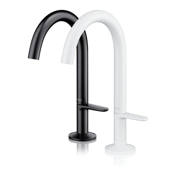 hansgrohe Waschtisch-Einhebelmischer Sel. 170 Axor One Ausl. 140mm, m Push-Open-Ablaufg., m.-we